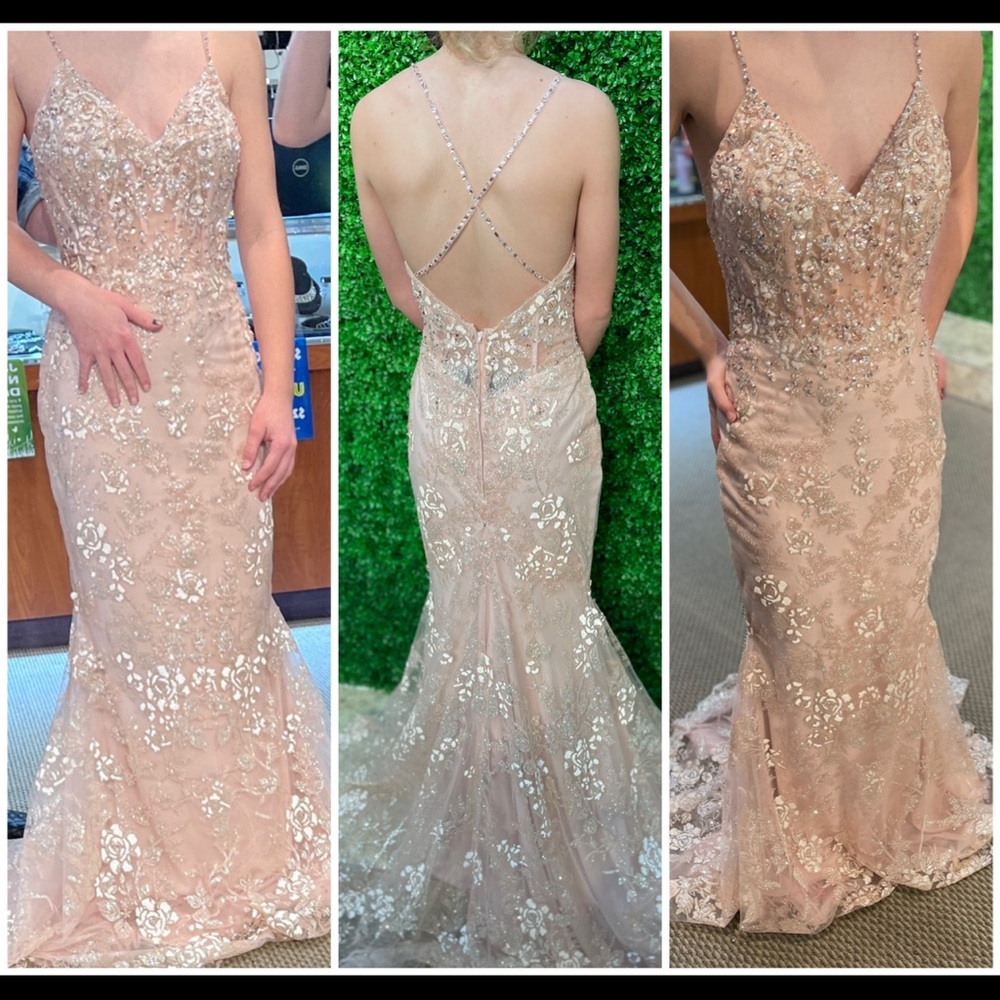 Rose Gold Prom Dress